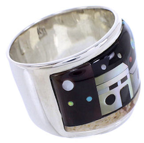 Jewelry Native American Design Multicolor Ring Size 5-3/4 YS71273